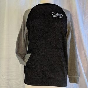 Vans grey and black crew cut sweatshirt